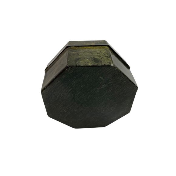 Papier Mache Trinket Box Lidded Lined 2.75 Inch Diameter Child Shepherd - Picture 5 of 6